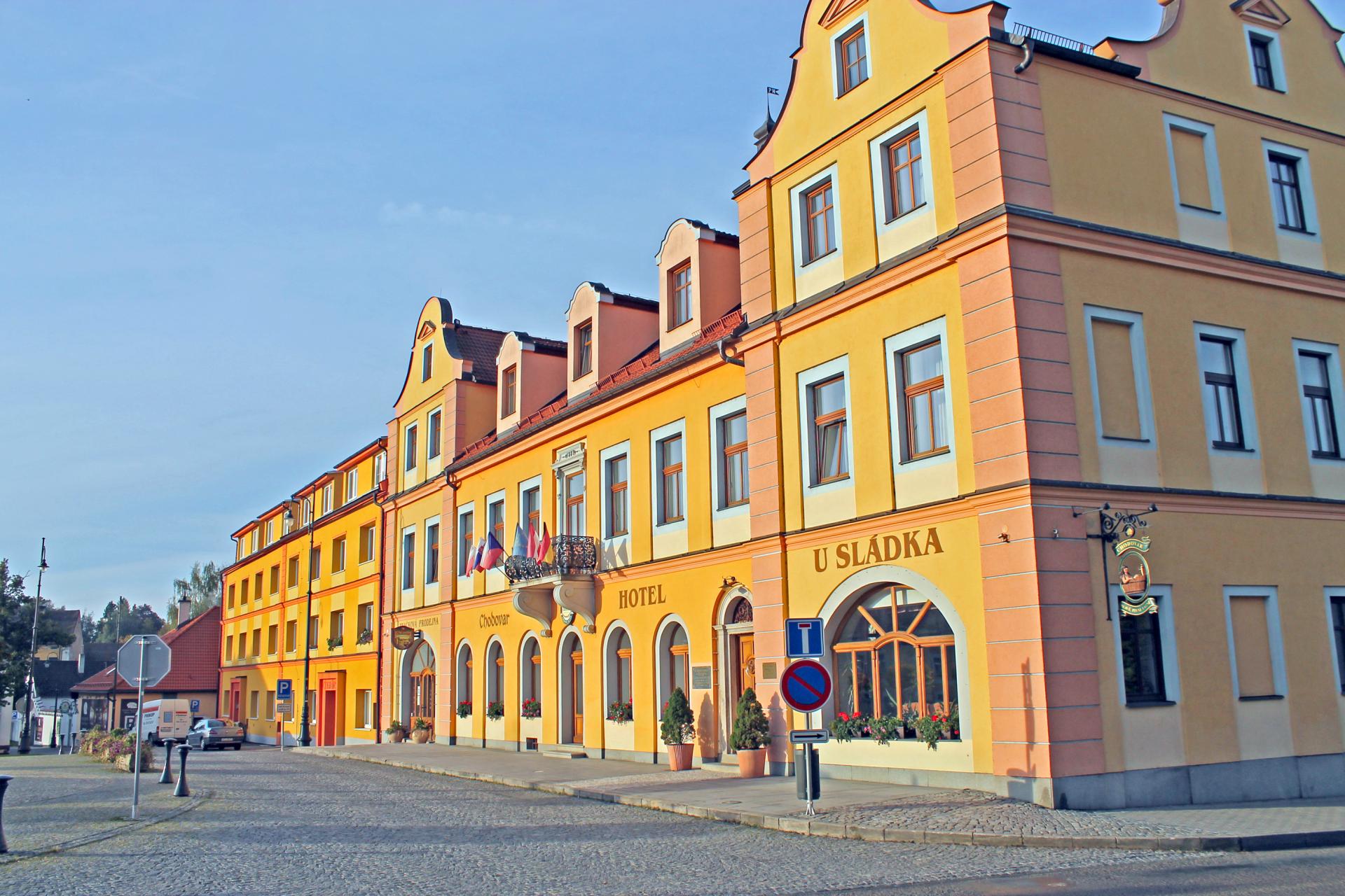 Am Marktplatz in Chodová planá