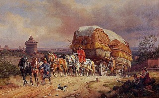 Mittelalterlicher Wagen